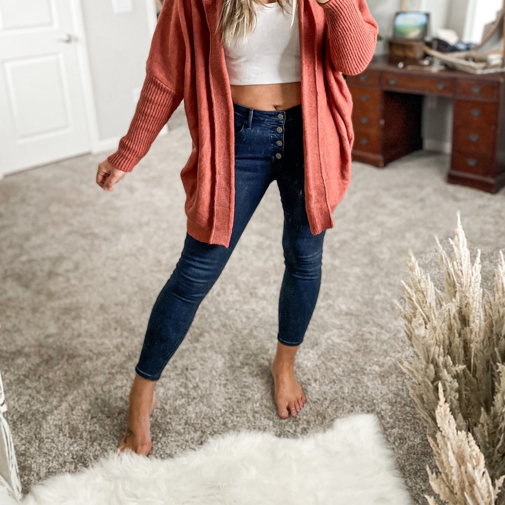 Dark blue skinny jeans
